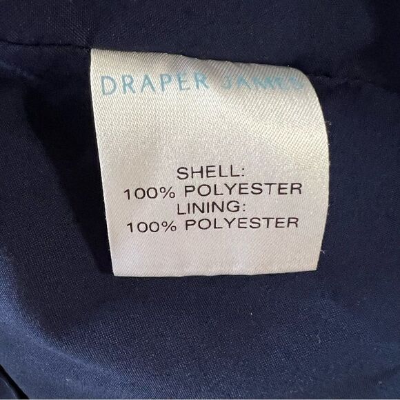 Draper James Navy Swiss Dot Sheer Elasticized‎ Sleeve Dress -- 2X - Picture 13 of 14